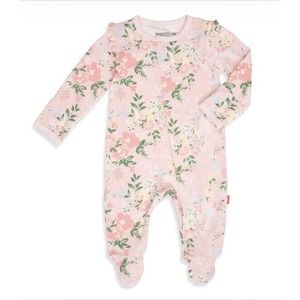 NWT MAGNETIC ME Ainslee Floral Modal Footie Newborn